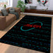 akira dot cyberpunk neon Living room carpet rugs