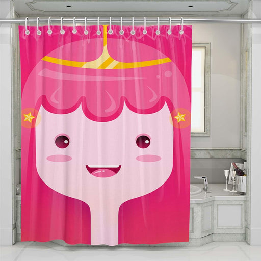 adventure time pink character shower curtains