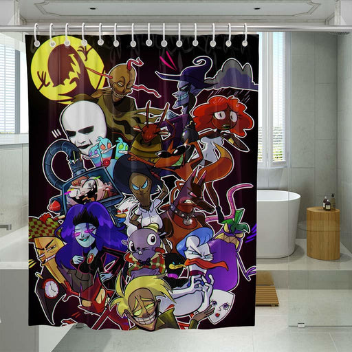 adventure time sea shower curtains