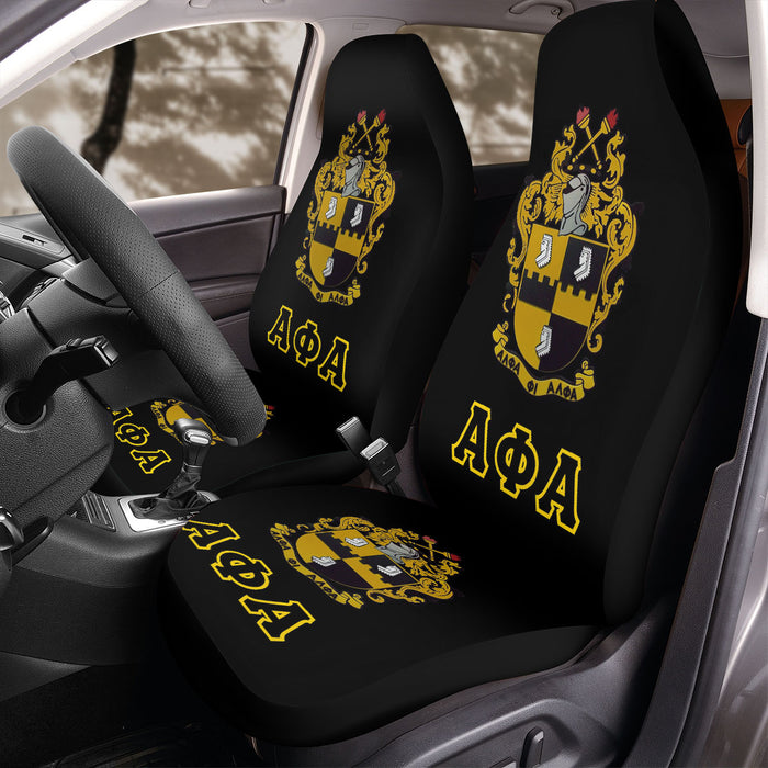 Alpha phi alpha 1 Car Seat Covers