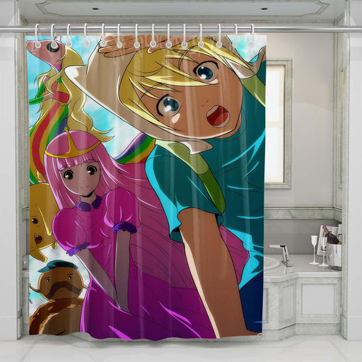 adventure time teen shower curtains