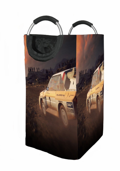 almost sunset rally offroad car racing Laundry Hamper | Laundry Basket