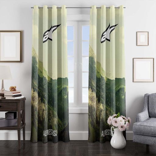 alpinestars mountain racing window Curtain