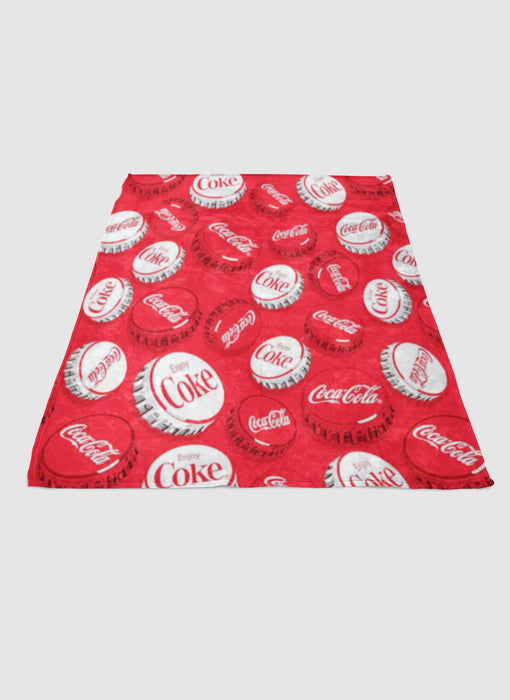 American coca cola soft fleece blanket