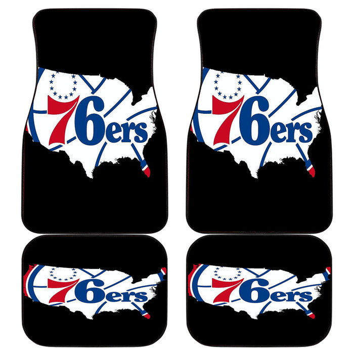 american of philadelphia 76ers Car floor mats Universal fit