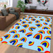 all over rainbow theme Living room carpet rugs