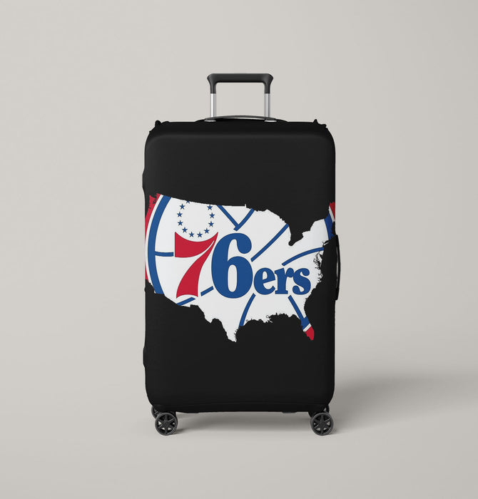 american of philadelphia 76ers Luggage Cover | suitcase