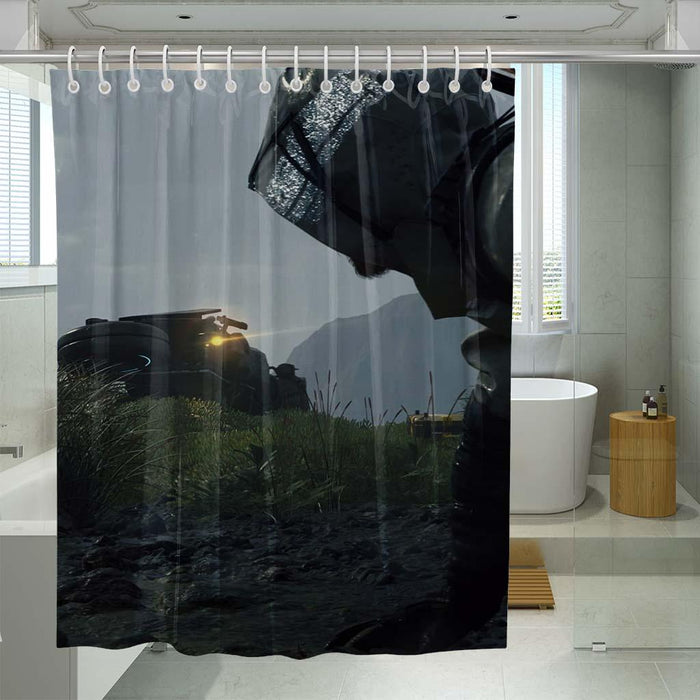 aesthetic gorillaz band shower curtains