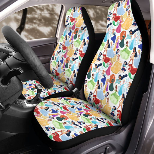 all princess from disney animation movies Car Seat Covers