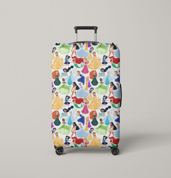 all princess from disney animation movies Luggage Cover | suitcase