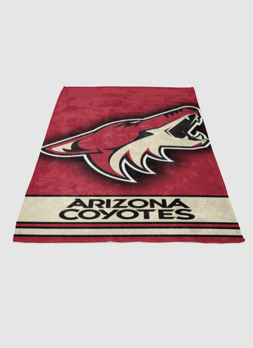 ARIZONA COYOTES NHL LOGO 2 soft fleece blanket