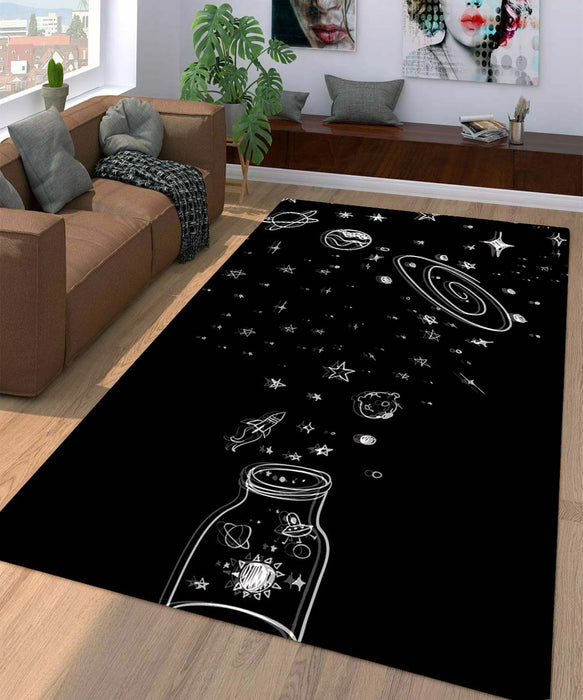 aethetic galaxy Living room carpet rugs