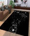 aethetic galaxy Living room carpet rugs