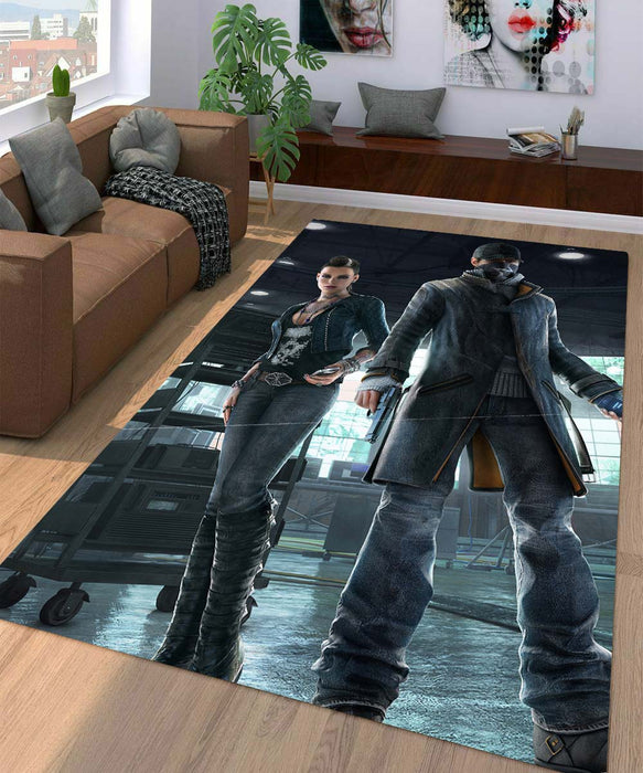 aiden watch dogs Living room carpet rugs