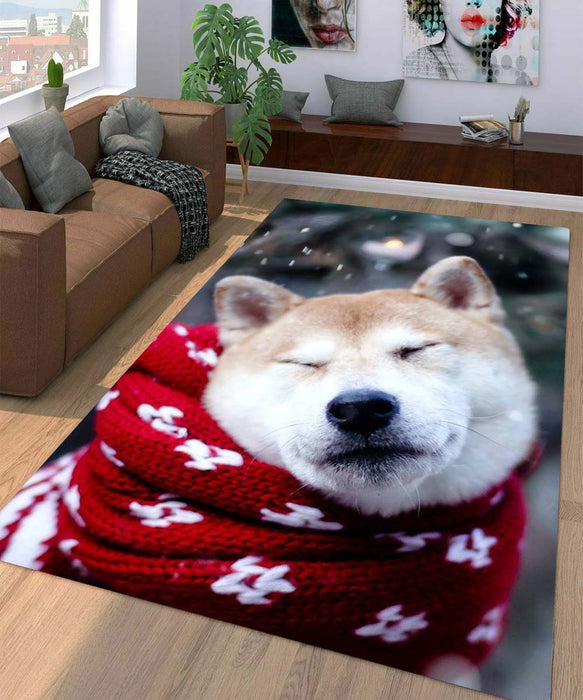 akita dog Living room carpet rugs