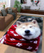 akita dog Living room carpet rugs