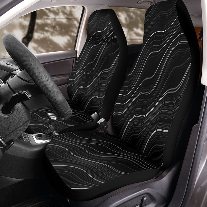 amplitude wave dark Car Seat Covers