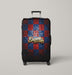 atlanta braves glitter logo Luggage Cover | suitcase