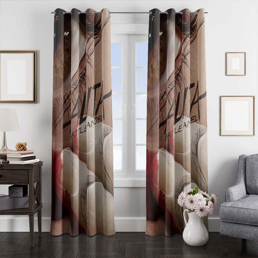 alita battle angel font window curtains