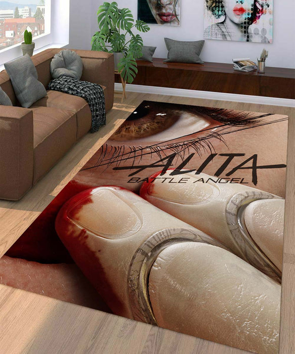 alita battle angel font Living room carpet rugs