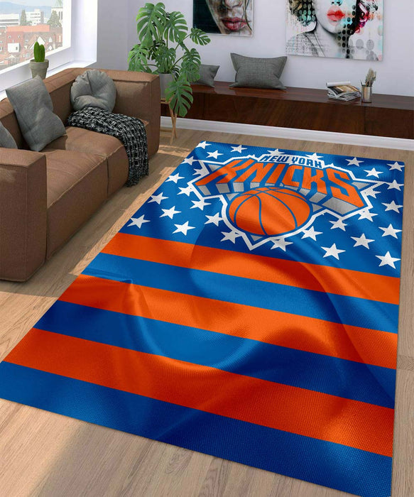 america flag new york knicks Living room carpet rugs