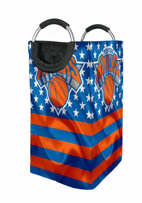 america flag new york knicks Laundry Hamper | Laundry Basket