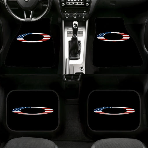 america flag oakley logo Car floor mats Universal fit