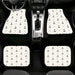 anchor dashes black and white Car floor mats Universal fit