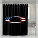 america flag oakley logo shower curtains