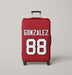 atlanta falcons gonzalez Luggage Cover | suitcase