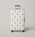 anchor dashes black and white Luggage Cover | suitcase