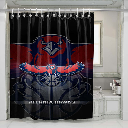 atlanta hawks 2 shower curtains