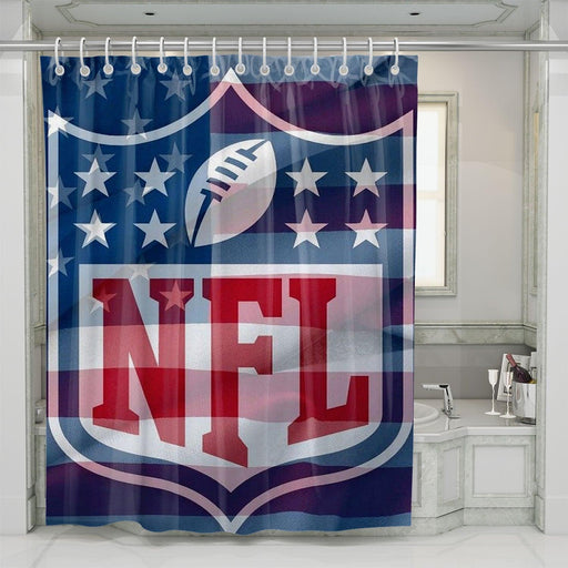 american football flag shower curtains