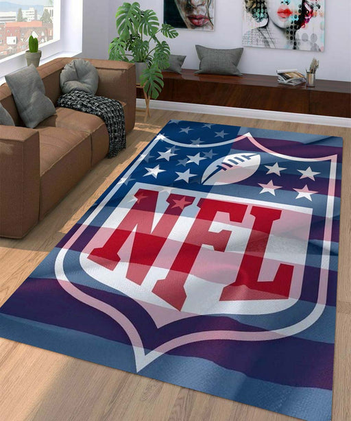 american football flag Living room carpet rugs