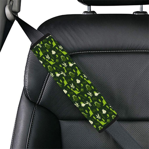 ancient dinosaurs in forest Car seat belt cover