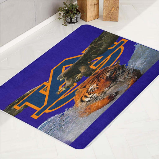 Auburn tigers and eagle bath rugs