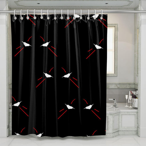 angry faces robot evangelion shower curtains