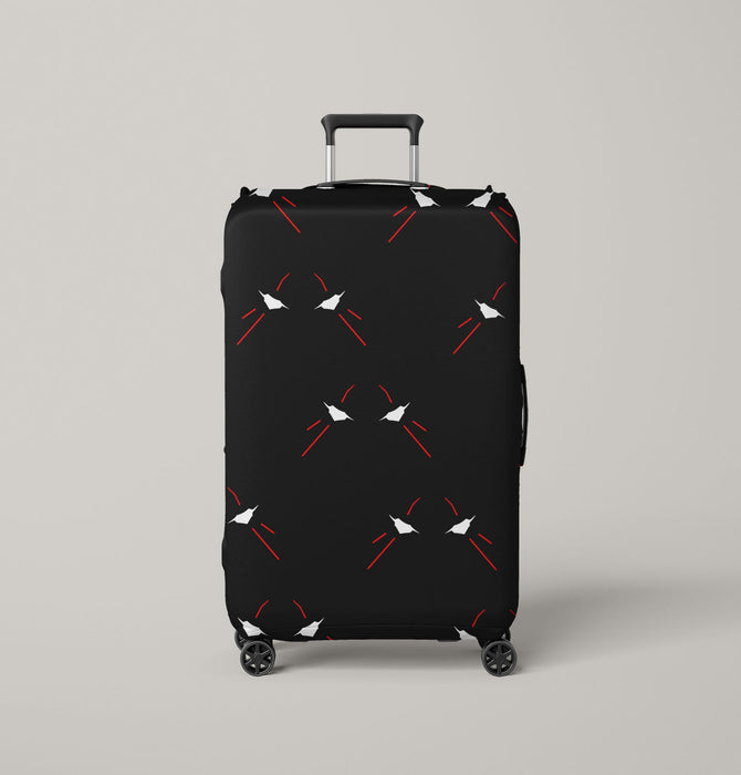 angry faces robot evangelion Luggage Cover | suitcase
