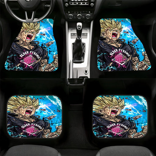 angry black pyramid dragon ball Car floor mats Universal fit