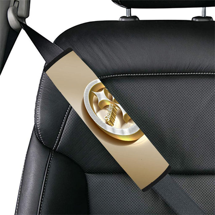 american football gold pittsburgh steelers Car seat belt cover - Grovycase
