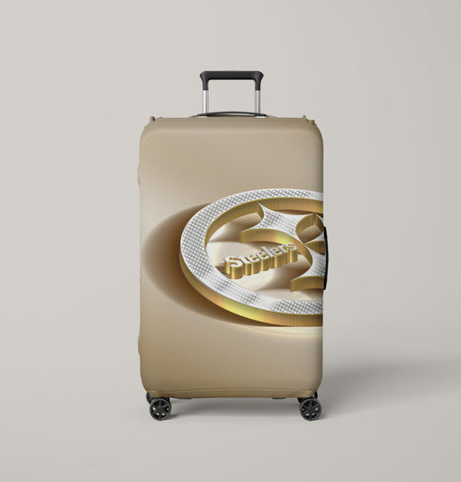 american football gold pittsburgh steelers Luggage Covers | Suitcase