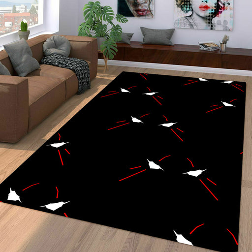 angry faces robot evangelion Living room carpet rugs