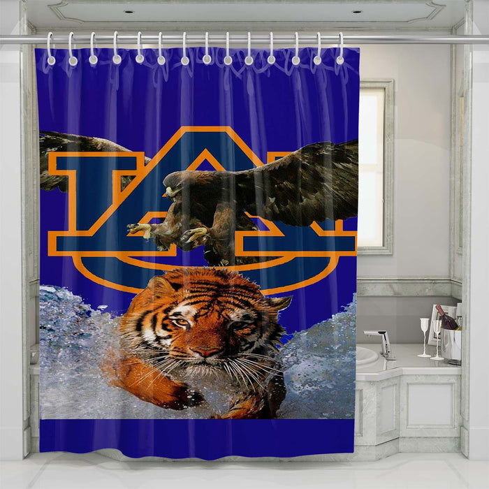 auburn tigers and eagle shower curtains