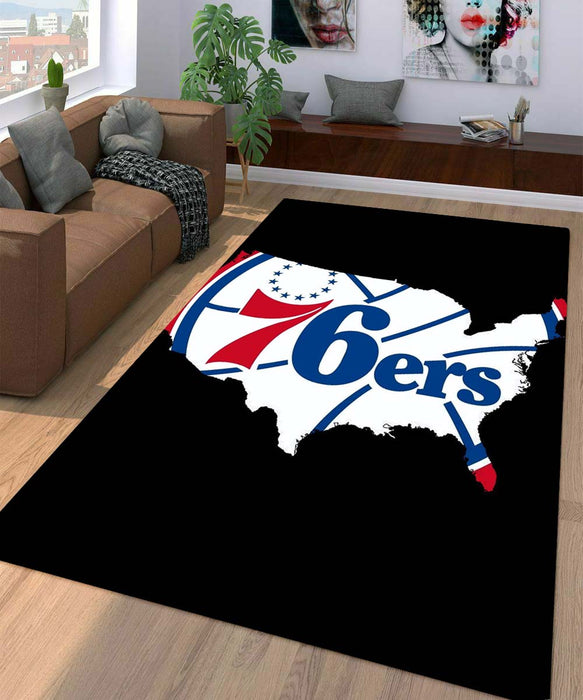 american of philadelphia 76ers Living room carpet rugs