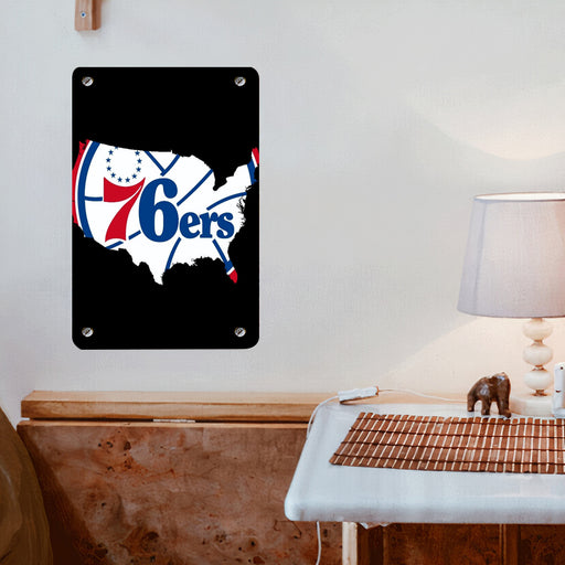 american of philadelphia 76ers Poster Metal print wall art