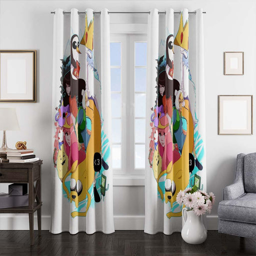 all character adventure time window curtains