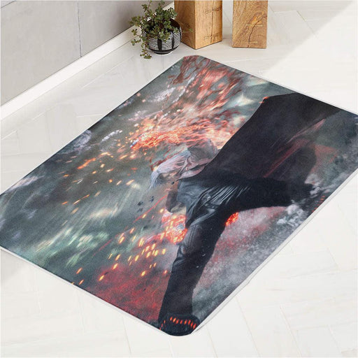 angry dante devil may cry bath rugs