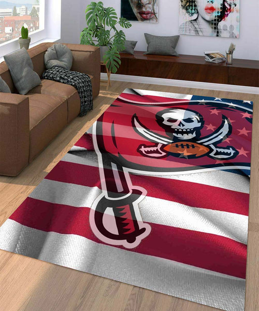 american tampa bay buccaneers Living room carpet rugs