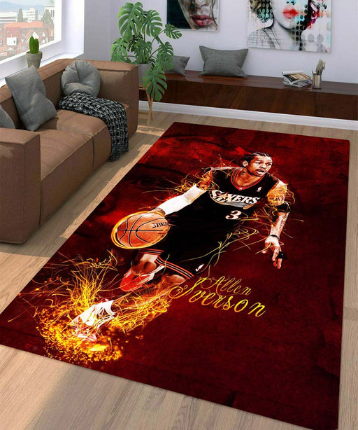 allen iverson sixers Living room carpet rugs