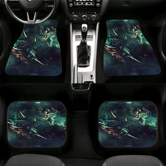 angry tiger league of legends Car floor mats Universal fit